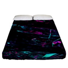 Space Futuristic Shiny Abstraction Fitted Sheet (california King Size) by Amaryn4rt