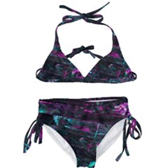 Space Futuristic Shiny Abstraction Kids  Classic Bikini Set