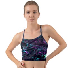 Space Futuristic Shiny Abstraction Mini Tank Bikini Top by Amaryn4rt