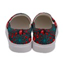 Fractal Red Spiral Abstract Art Women s Canvas Slip Ons View4