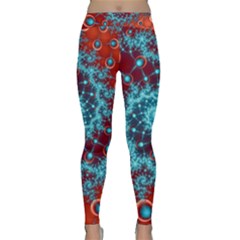 Fractal Pattern Background Classic Yoga Leggings by Amaryn4rt