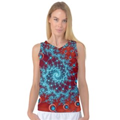 Fractal Pattern Background Women s Basketball Tank Top by Amaryn4rt