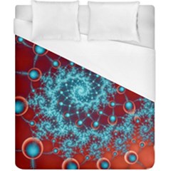 Fractal Pattern Background Duvet Cover (california King Size) by Amaryn4rt