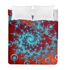 Fractal Pattern Background Duvet Cover Double Side (full/ Double Size) by Amaryn4rt