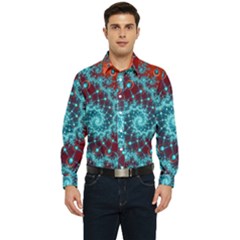 Fractal Pattern Background Men s Long Sleeve  Shirt by Amaryn4rt