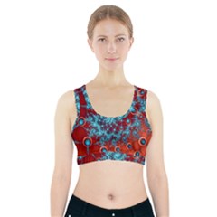 Fractal Pattern Background Sports Bra With Pocket by Amaryn4rt