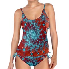 Fractal Pattern Background Tankini Set by Amaryn4rt