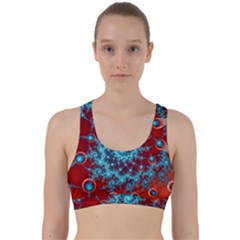 Fractal Pattern Background Back Weave Sports Bra by Amaryn4rt