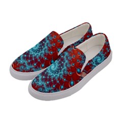 Fractal Pattern Background Women s Canvas Slip Ons by Amaryn4rt