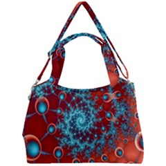 Fractal Pattern Background Double Compartment Shoulder Bag by Amaryn4rt