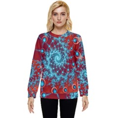 Fractal Pattern Background Hidden Pocket Sweatshirt by Amaryn4rt