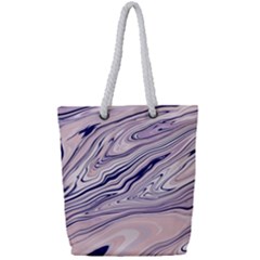 Background Light Abstract Texture Full Print Rope Handle Tote (small) by Amaryn4rt