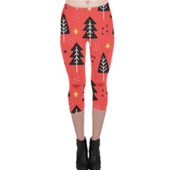 Christmas Christmas Tree Pattern Capri Leggings  by Amaryn4rt