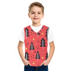 Christmas Christmas Tree Pattern Kids  Basketball Tank Top by Amaryn4rt