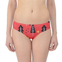 Christmas Christmas Tree Pattern Hipster Bikini Bottoms by Amaryn4rt