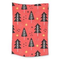 Christmas Christmas Tree Pattern Large Tapestry by Amaryn4rt