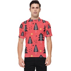 Christmas Christmas Tree Pattern Men s Short Sleeve Rash Guard by Amaryn4rt