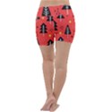 Christmas Christmas Tree Pattern Lightweight Velour Yoga Shorts View4