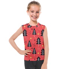 Christmas Christmas Tree Pattern Kids  Mesh Tank Top by Amaryn4rt