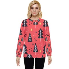 Christmas Christmas Tree Pattern Hidden Pocket Sweatshirt by Amaryn4rt