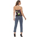 Wallpaper Floral Background Basic Halter Top View4