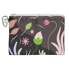 Wallpaper Floral Background Canvas Cosmetic Bag (xl) by Amaryn4rt