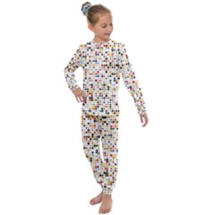 Art Pattern Design Wallpaper Kids  Long Sleeve Set  by Amaryn4rt