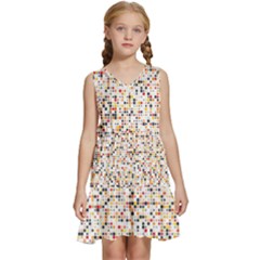 Art Pattern Design Wallpaper Kids  Sleeveless Tiered Mini Dress by Amaryn4rt