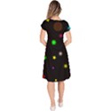 Stars Seamless Pattern Celebration Classic Short Sleeve Dress View4