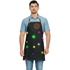 Stars Seamless Pattern Celebration Kitchen Apron by Amaryn4rt