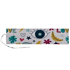 Wallpaper Background Cute Design Roll Up Canvas Pencil Holder (l) by Amaryn4rt