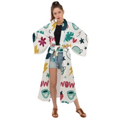 Wallpaper Background Cute Design Maxi Kimono by Amaryn4rt