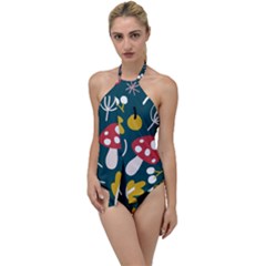 Autumn Nature Sheets Forest Go With The Flow One Piece Swimsuit by Amaryn4rt