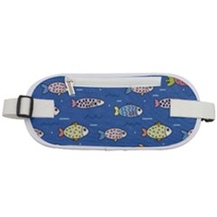 Sea Fish Blue Submarine Animals Rounded Waist Pouch by Amaryn4rt