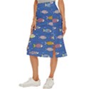 Sea Fish Blue Submarine Animals Midi Panel Skirt View2