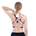 Cat Pattern Backgroundpet Sports Bra With Pocket View2