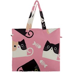 Cat Pattern Backgroundpet Canvas Travel Bag by Amaryn4rt