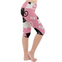 Cat Pattern Backgroundpet Lightweight Velour Cropped Yoga Leggings View3