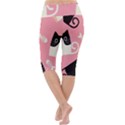 Cat Pattern Backgroundpet Lightweight Velour Cropped Yoga Leggings View4