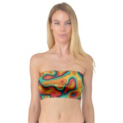 Paper Cut Abstract Pattern Bandeau Top by Amaryn4rt