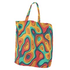 Paper Cut Abstract Pattern Giant Grocery Tote by Amaryn4rt