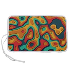 Paper Cut Abstract Pattern Pen Storage Case (m) by Amaryn4rt