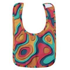 Paper Cut Abstract Pattern Baby Bib by Amaryn4rt