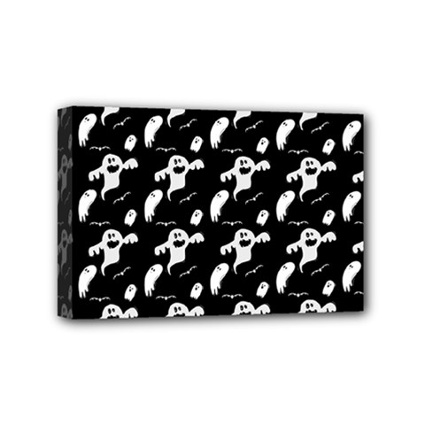 Halloween Background Ghost Pattern Mini Canvas 6  X 4  (stretched) by Amaryn4rt