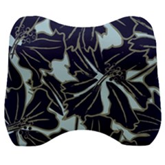 Floral Print Art Pattern Design Velour Head Support Cushion by Amaryn4rt