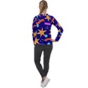 Star Abstract Pattern Wallpaper Women s Long Sleeve Raglan Tee View2