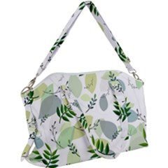 Leaves Foliage Pattern Abstract Canvas Crossbody Bag by Amaryn4rt