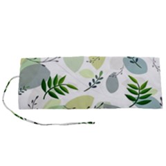 Leaves Foliage Pattern Abstract Roll Up Canvas Pencil Holder (s) by Amaryn4rt