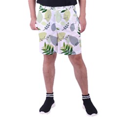 Leaves Foliage Pattern Abstract Men s Pocket Shorts by Amaryn4rt