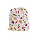 Leaves Fall Autum Colors Season Drawstring Pouch (Large) View1